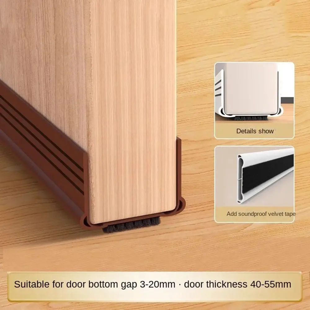 Bande d'étanchéité en PVC souple pour porte, insonorisante, anti-collision et auto-adhésive 5