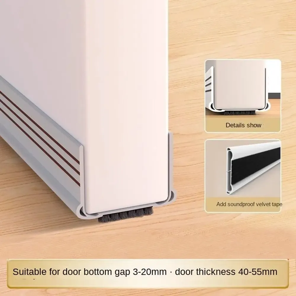 Bande d'étanchéité en PVC souple pour porte, insonorisante, anti-collision et auto-adhésive 8