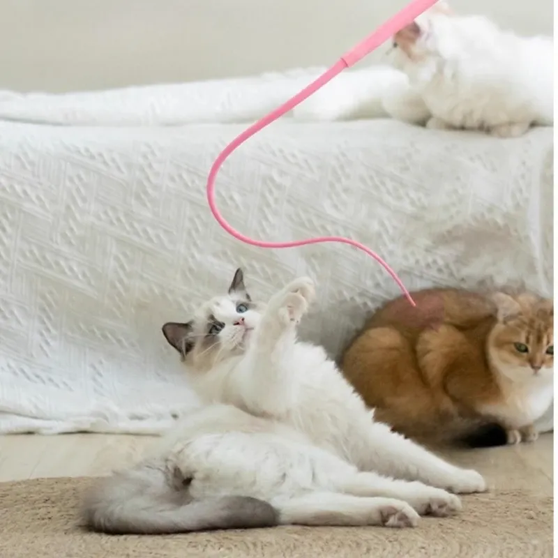 Détail de la queue de souris du jouet teaser pour chat