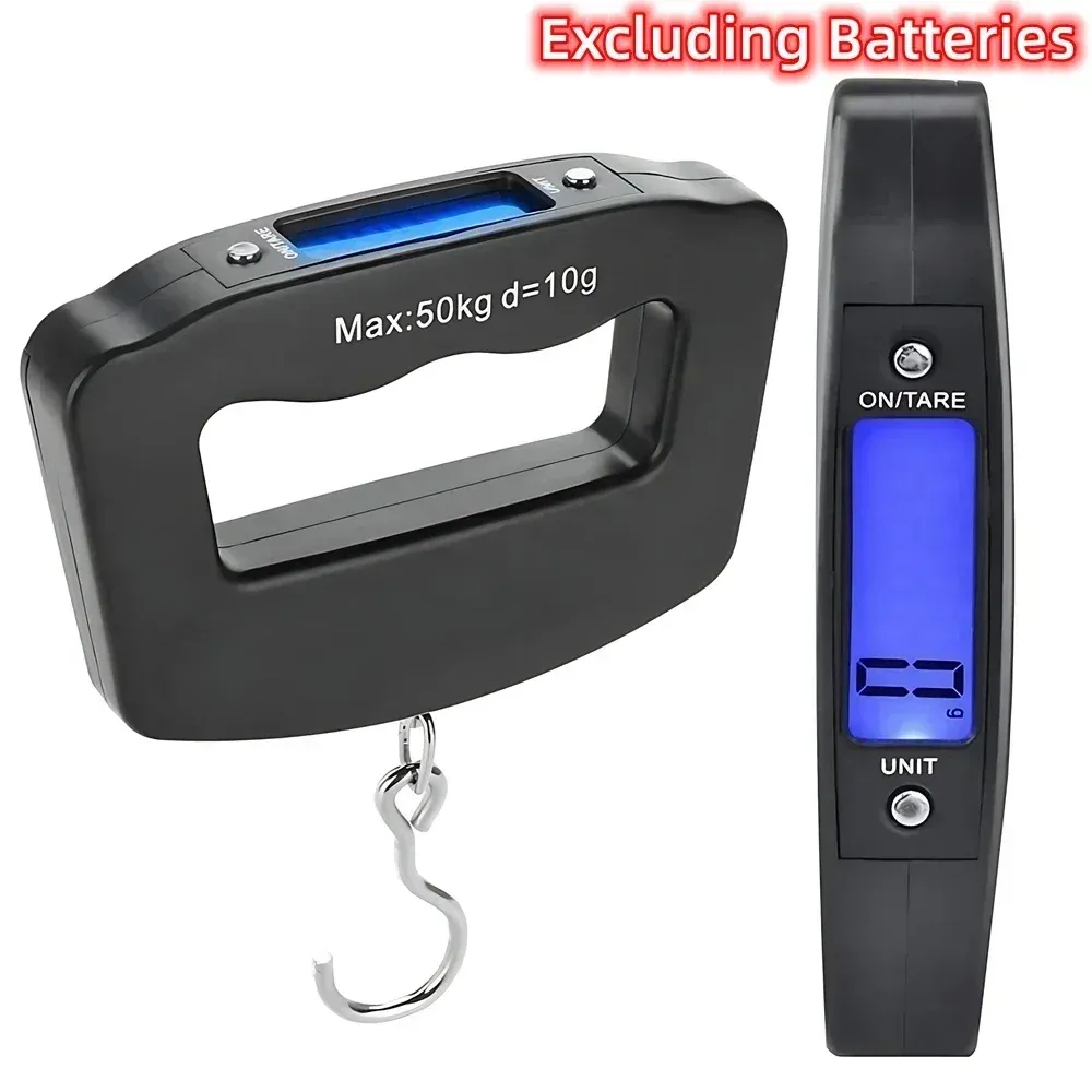 Balance électronique portable pour bagages 50 kg avec rétroéclairage et affichage numérique 7