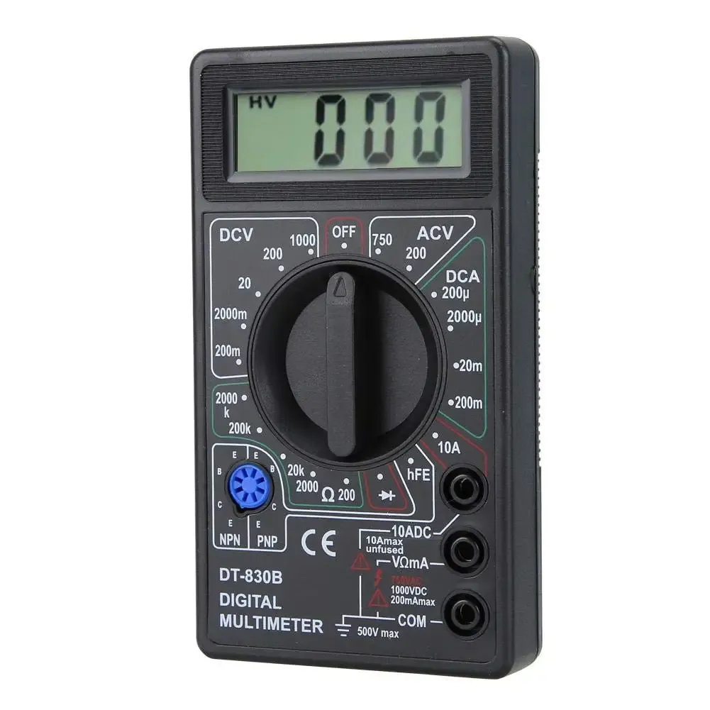Multimètre DT830B, vue détaillée