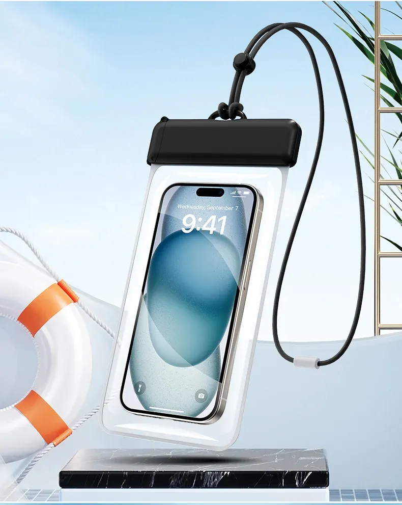 Étui étanche pour téléphone portable, coque en TPU pour la natation et la plongée, compatible iPhone 13 à 17 Pro, Samsung, Xiaomi et Huawei (écran jusqu'à 7,3 pouces), certification IPX8 12