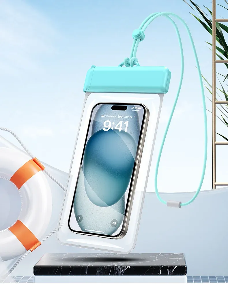Étui étanche pour téléphone portable, coque en TPU pour la natation et la plongée, compatible iPhone 13 à 17 Pro, Samsung, Xiaomi et Huawei (écran jusqu'à 7,3 pouces), certification IPX8 9