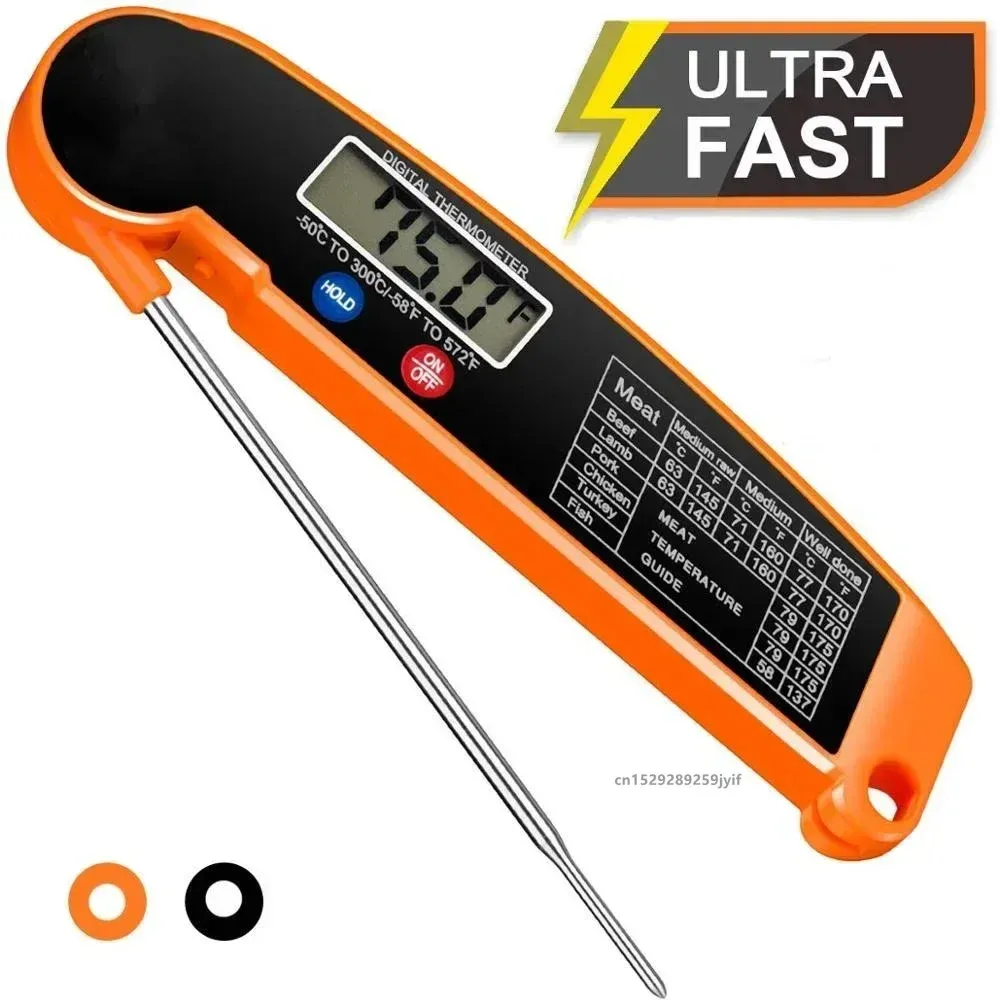 Thermomètre numérique de cuisine à sonde pour viande, eau et lait - Image 1