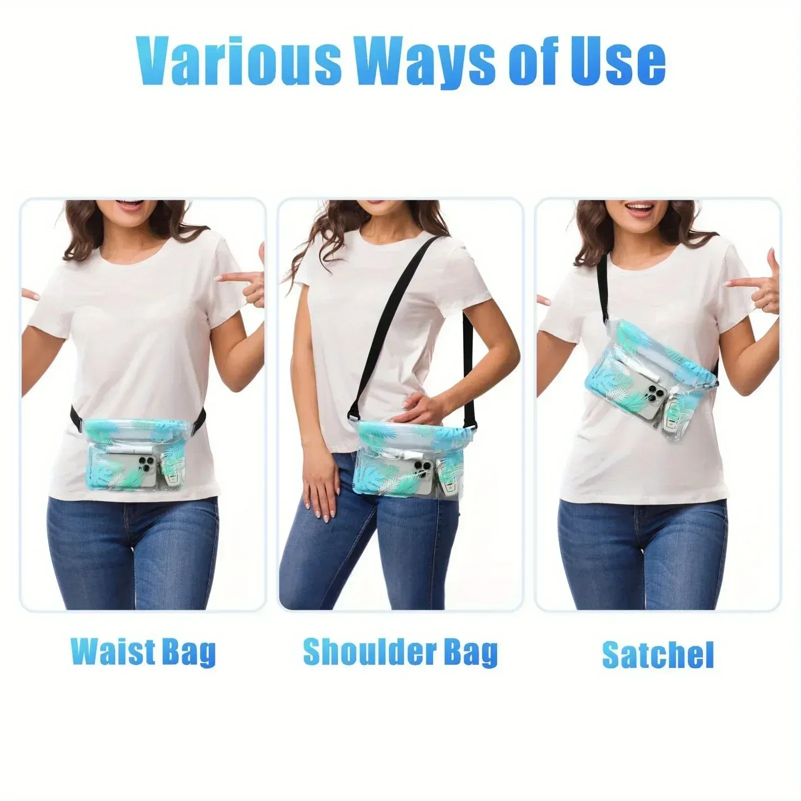 Sac de téléphone étanche, bracelet réglable