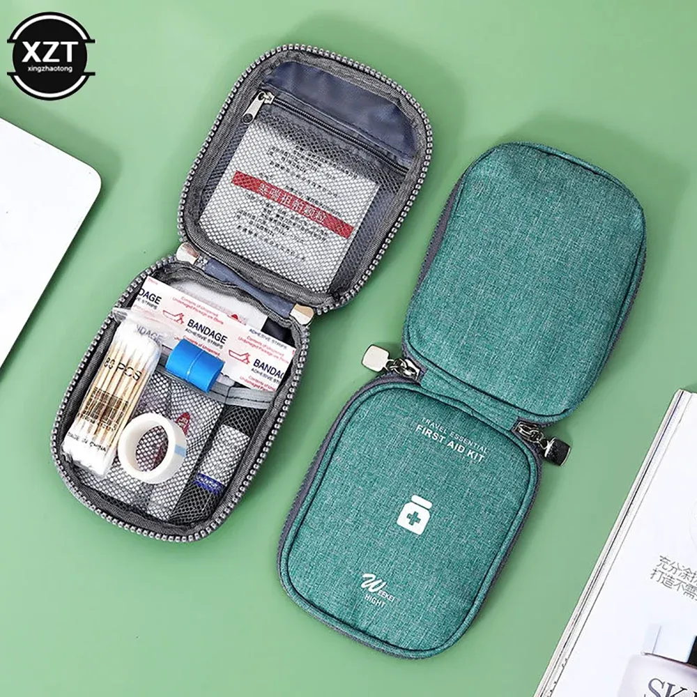 Sac de rangement portable pour médicaments, trousse de premiers secours de voyage, organisateur pratique, mini sac de survie d'urgence en plein air, 2025 - Image 1