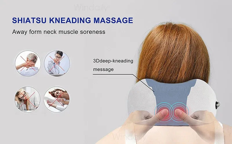 Confort du coussin de massage cervical