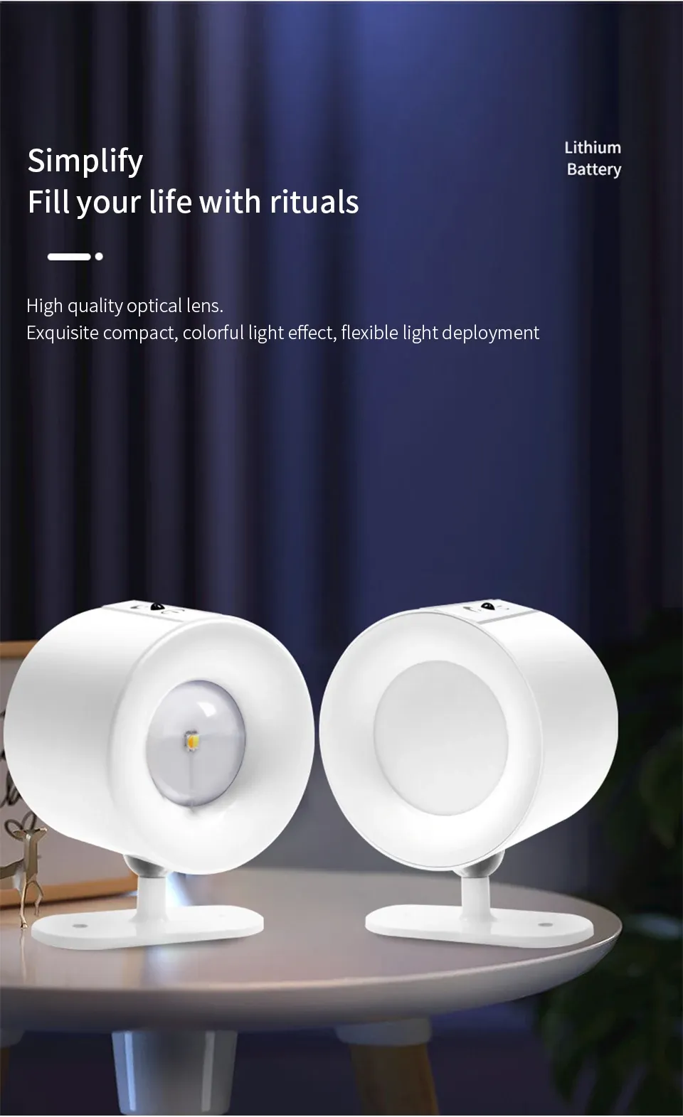 Applique murale LED dans un espace de vie
