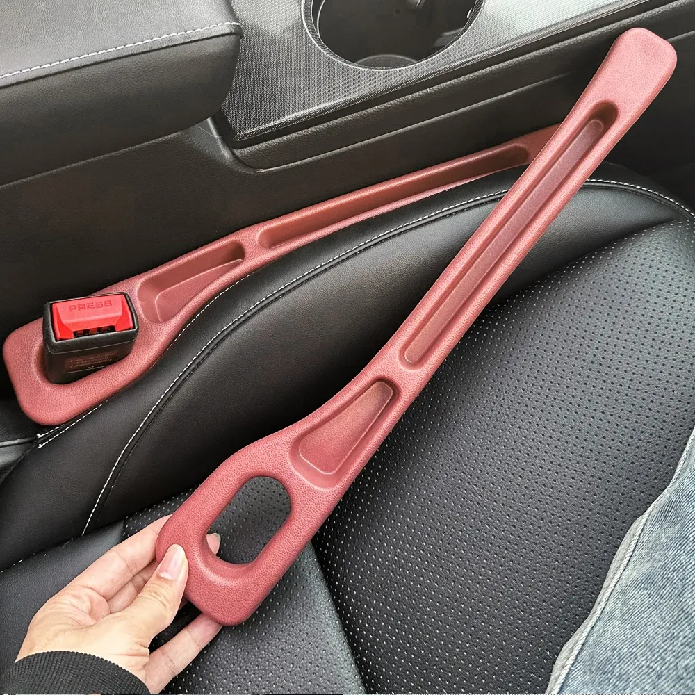 Bande de comblement universelle pour espace entre sièges de voiture, 1 paire, couture latérale, anti-fuite 4