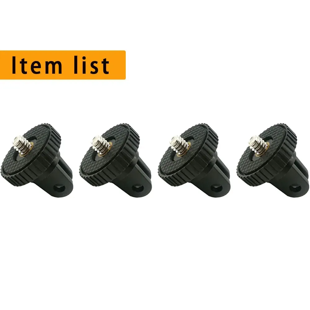 Kit d'accessoires pour caméra d'action : adaptateur de trépied à dégagement rapide et base de montage compatible GoPro, Insta360, AKASO, SJCAM et DJI 9