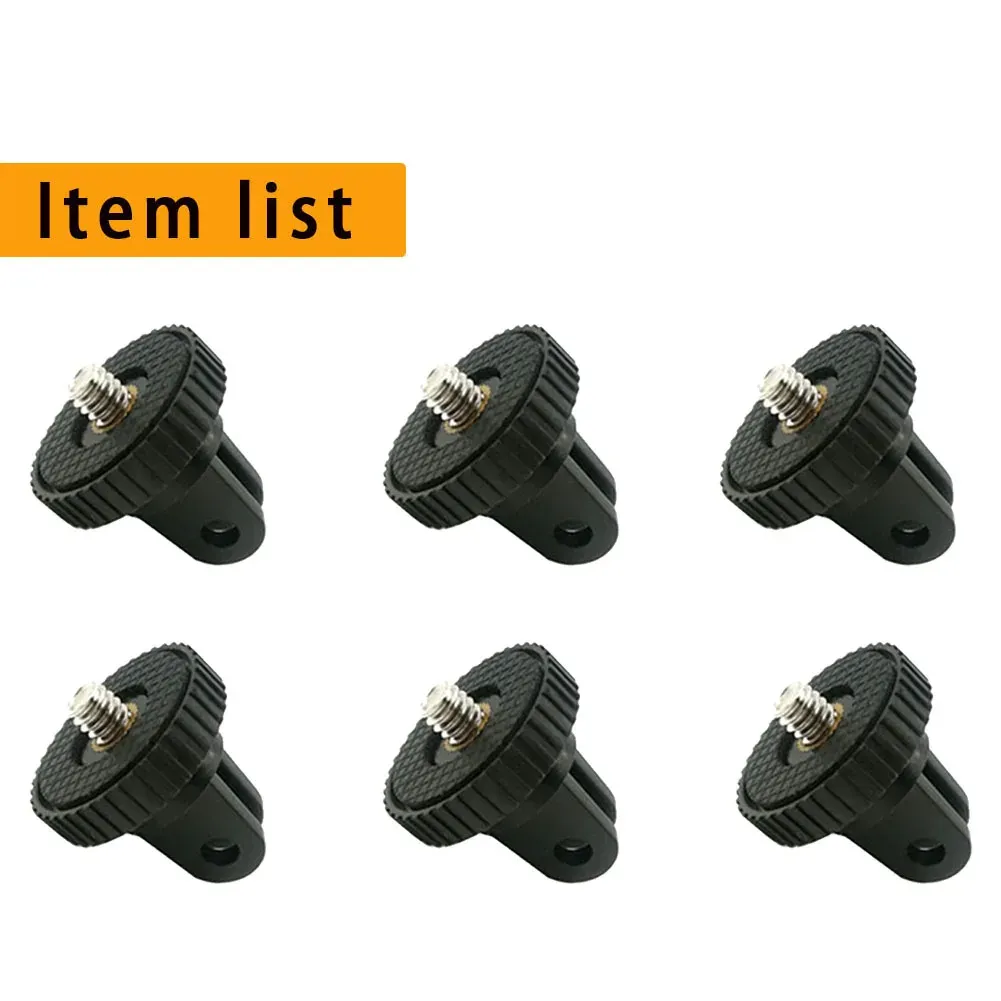 Kit d'accessoires pour caméra d'action : adaptateur de trépied à dégagement rapide et base de montage compatible GoPro, Insta360, AKASO, SJCAM et DJI 10