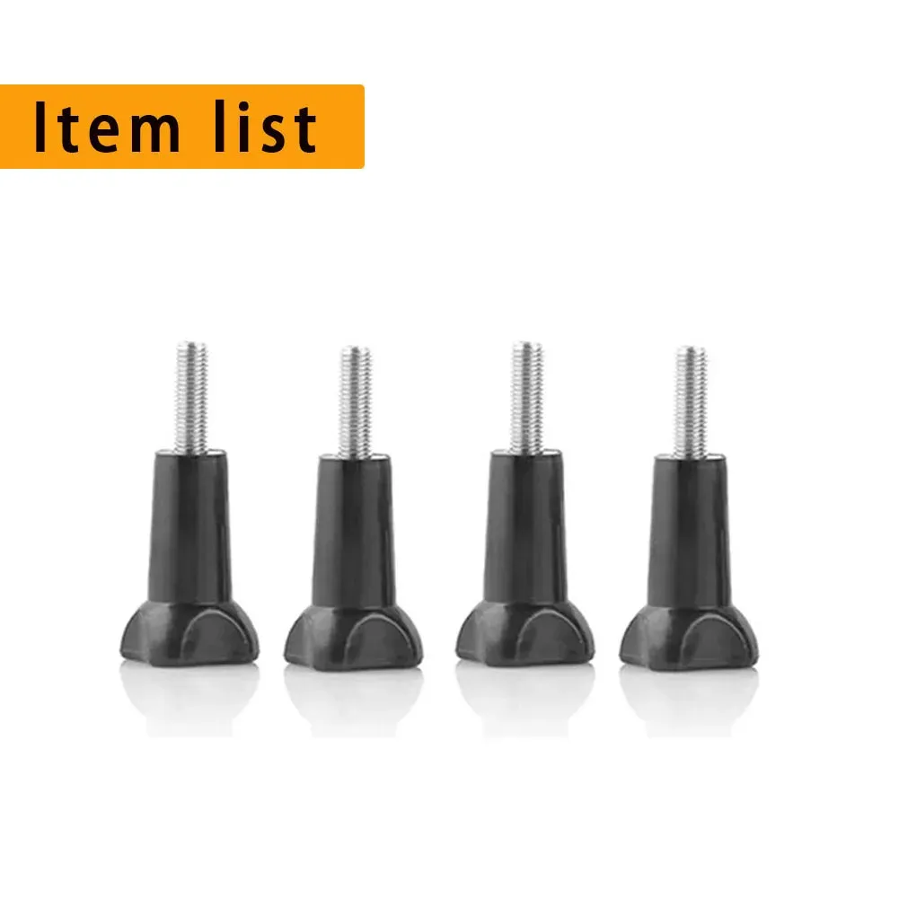 Kit d'accessoires pour caméra d'action : adaptateur de trépied à dégagement rapide et base de montage compatible GoPro, Insta360, AKASO, SJCAM et DJI 20