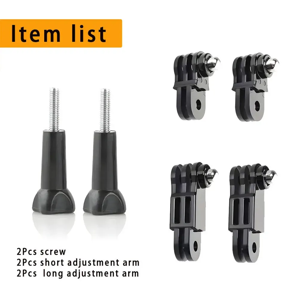 Kit d'accessoires pour caméra d'action : adaptateur de trépied à dégagement rapide et base de montage compatible GoPro, Insta360, AKASO, SJCAM et DJI 16