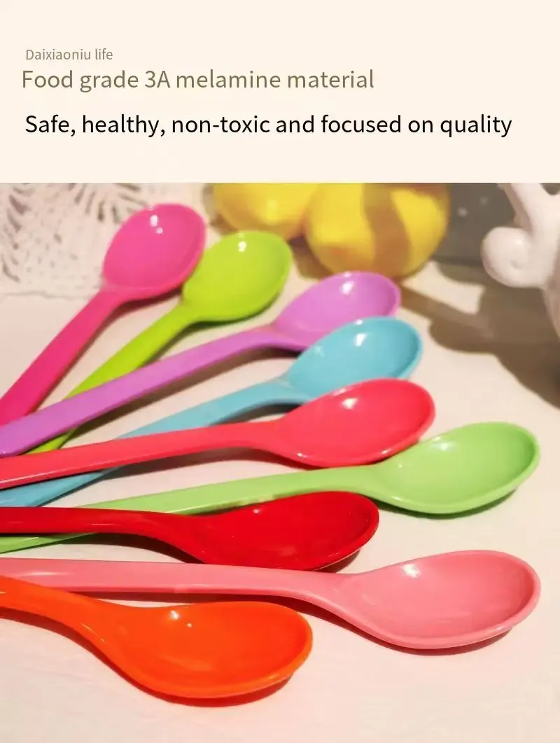 Cuillères doseuses à long manche en silicone et plastique
