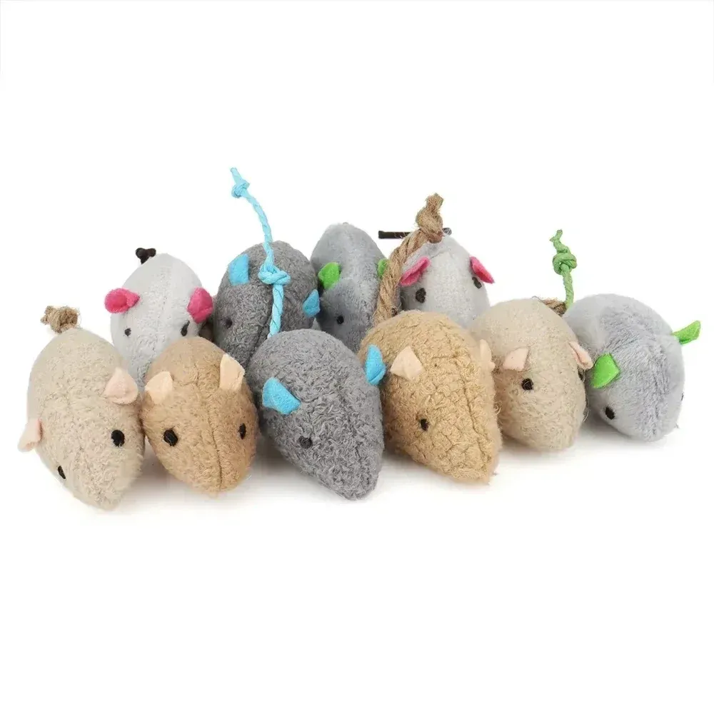 Ensemble de jouets pour chat en fausse fourrure