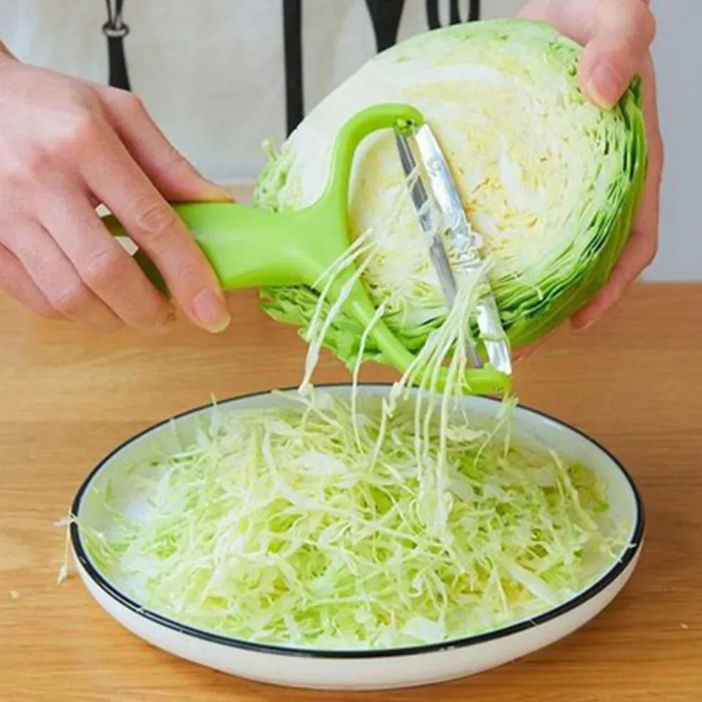 Trancheuse à chou et légumes multifonction : râpe à salade, coupe-pommes de terre, coupe-melon, carottes et concombres 1