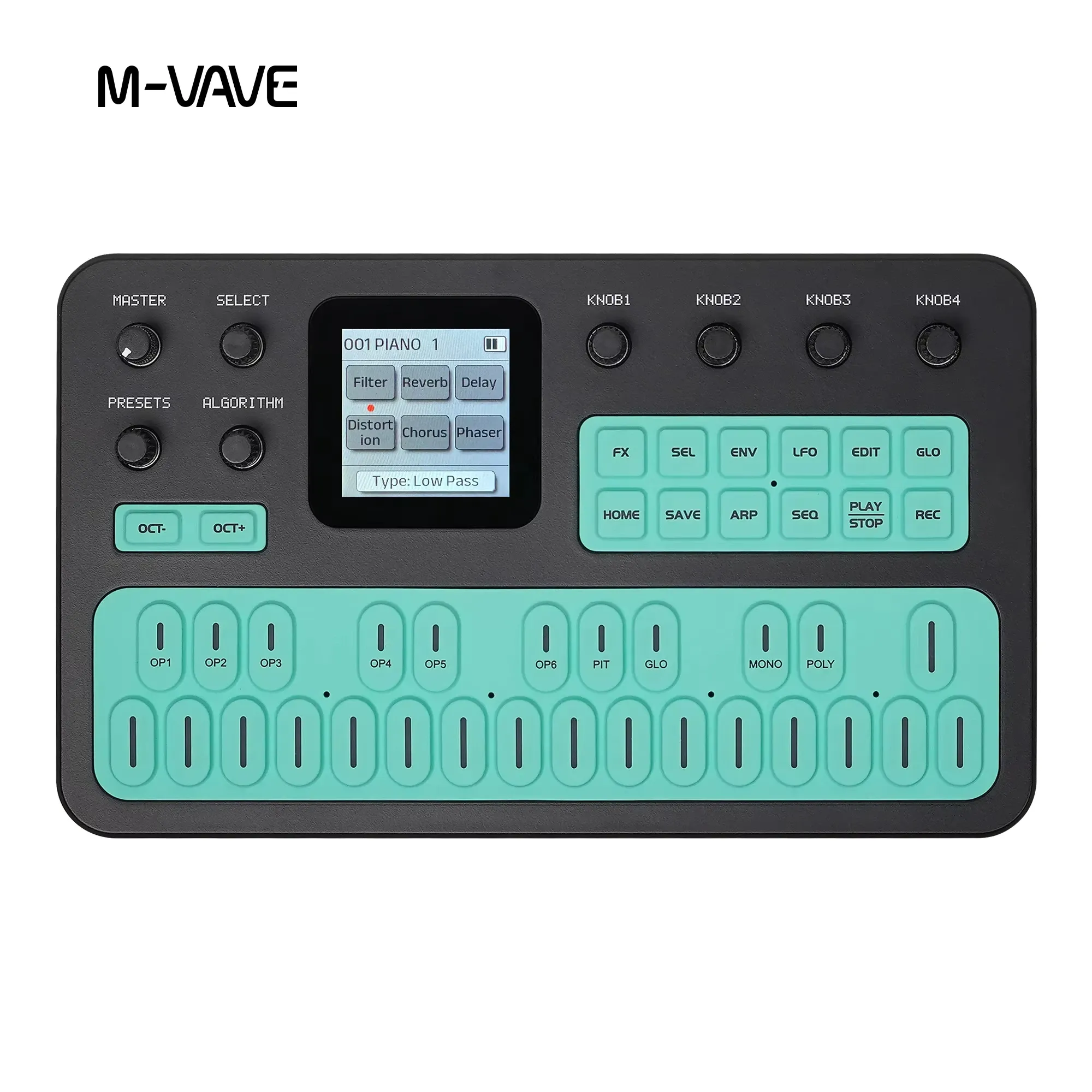 Le title is already in French, so I'll make it cleaner and more professional while keeping the product details.

Pédale d'effets portable M-Vave FM-1 – Synthétiseur Bluetooth FM1 avec batterie 12 h, 6 opérateurs, haut-parleur intégré, MIDI, 32 algorithmes et 128 préréglages 9