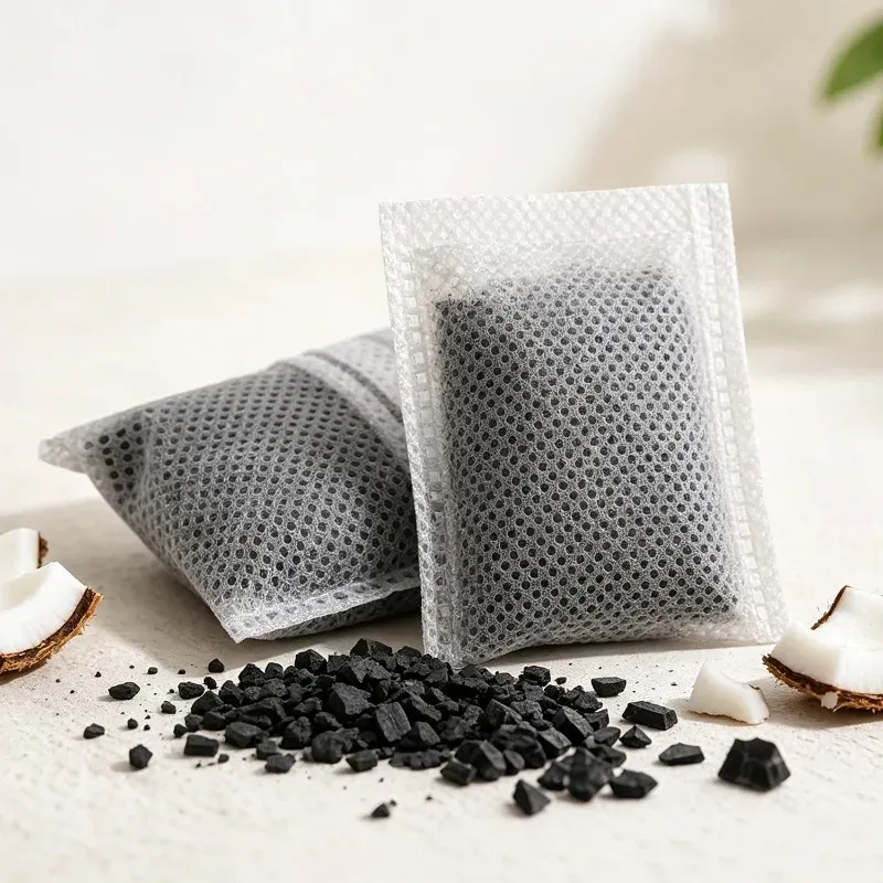 Sachets purificateurs d'air naturels au charbon actif, réutilisables : désodorisant pour placard, chaussures, voiture et réfrigérateur 5