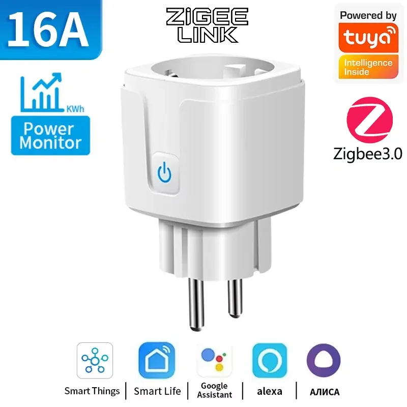 Prise connectée Wi-Fi ou Zigbee 3.0 (UE) avec mesure de consommation, pilotage à distance et compatibilité commande vocale pour appareils électroménagers 7