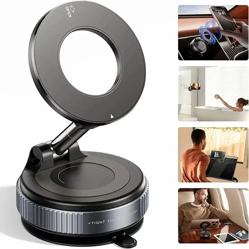 Support magnétique pliable pour voiture à réglage multi-angles