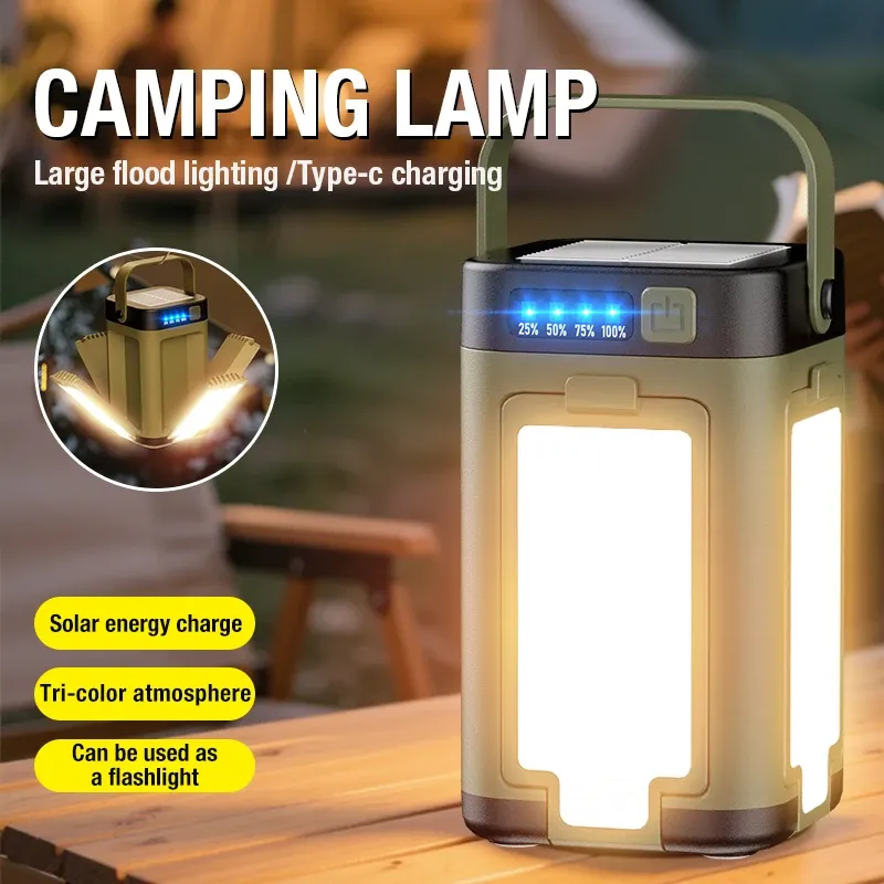 Lampe de camping LED portable rechargeable USB-C