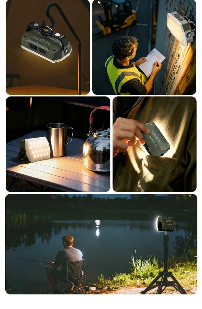Lampe de camping LED, utilisation en extérieur