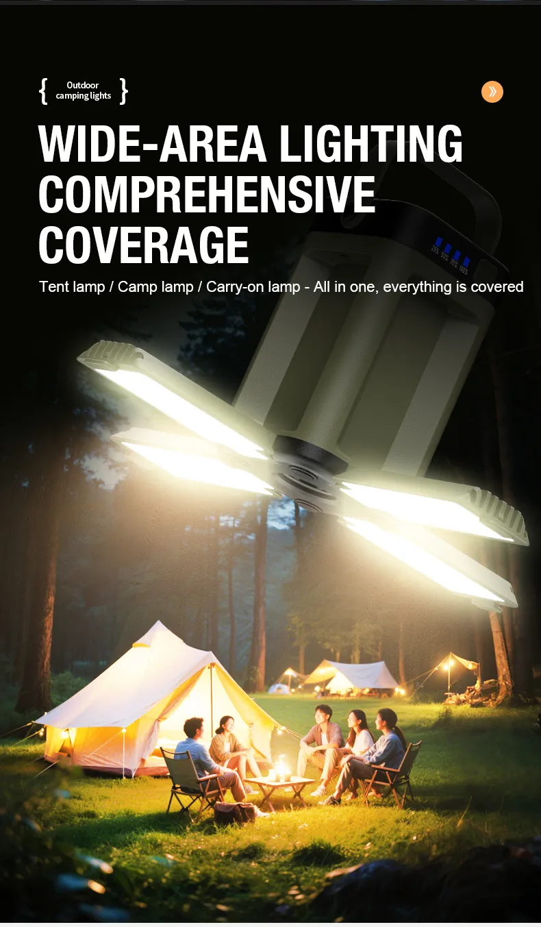 Lampe de camping LED, usage de nuit