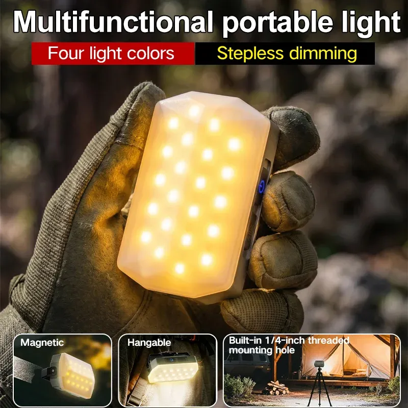 Lampe de camping LED portable rechargeable USB-C 9
