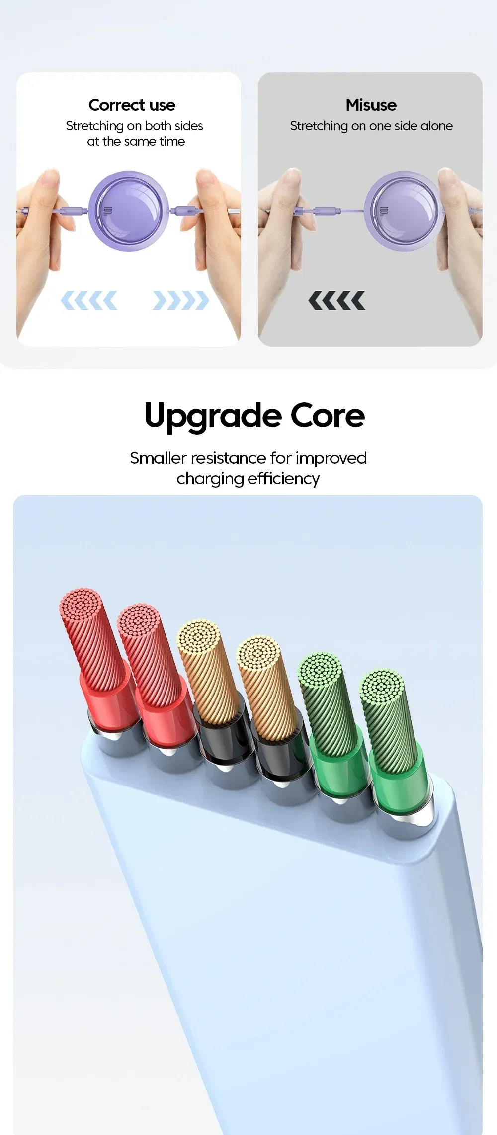 Câble USB Type-C rétractable, lifestyle
