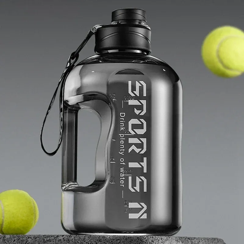 Gourde de grande capacité de 2 litres, bouteille d'eau de sport pour le camping et les voyages, sans BPA 8