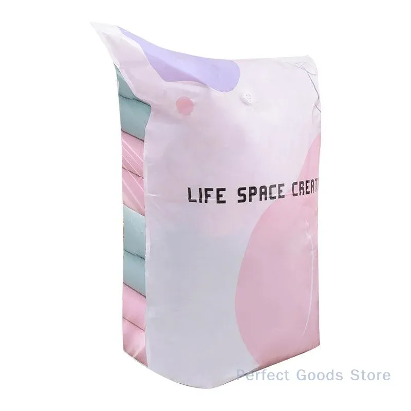 Sacs sous vide sans pompe, grands sacs de rangement en plastique pour vêtements et couvertures, sacs de compression, accessoires de voyage 5