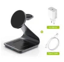 Station de charge sans fil magnétique 3 en 1 pour smartphone, montre et écouteurs TWS 7