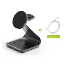 Station de charge sans fil magnétique 3 en 1 pour smartphone, montre et écouteurs TWS 9