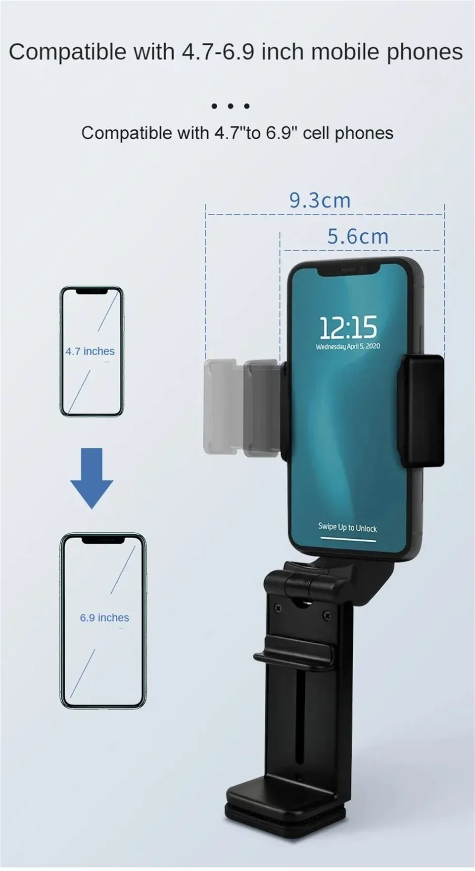 Support de téléphone en mode vertical