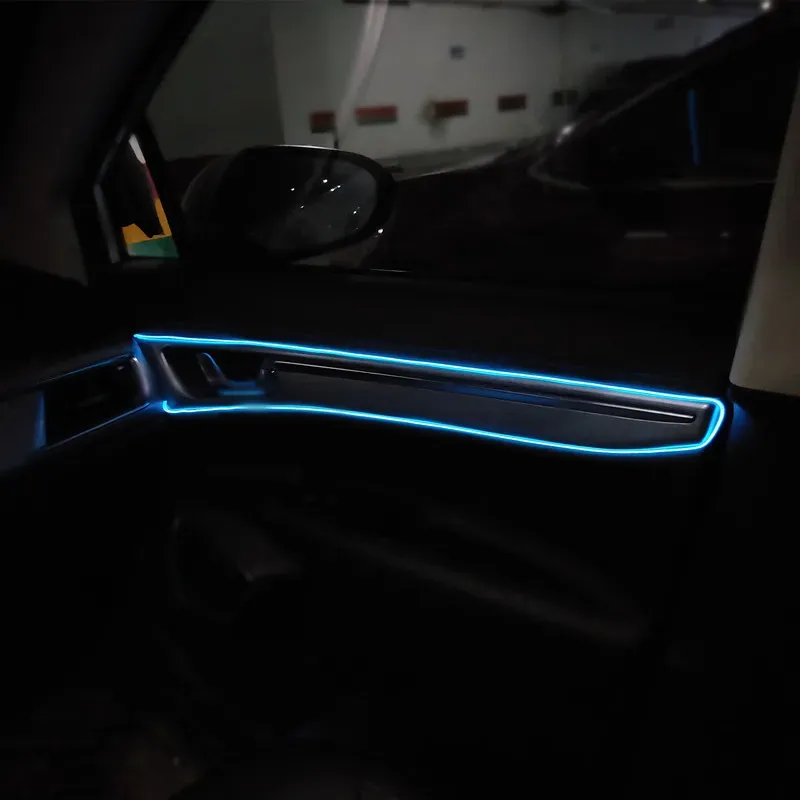 Bandeau LED décoratif pour habitacle, éclairage d'ambiance à lumière froide pour console de tableau de bord, 1 m à 5 m 3