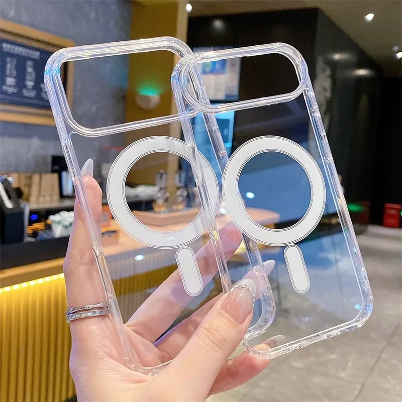 Coque MagSafe transparente, vue latérale