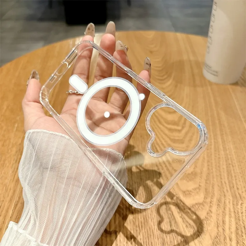 Coque MagSafe transparente, finition mate