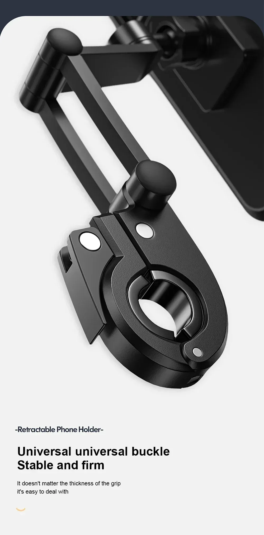 Support de téléphone étanche pour moto, vue détaillée