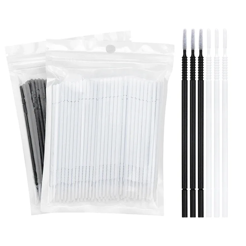 Lot de 100 tampons démaquillants et micro-brosses pour maquillage 7