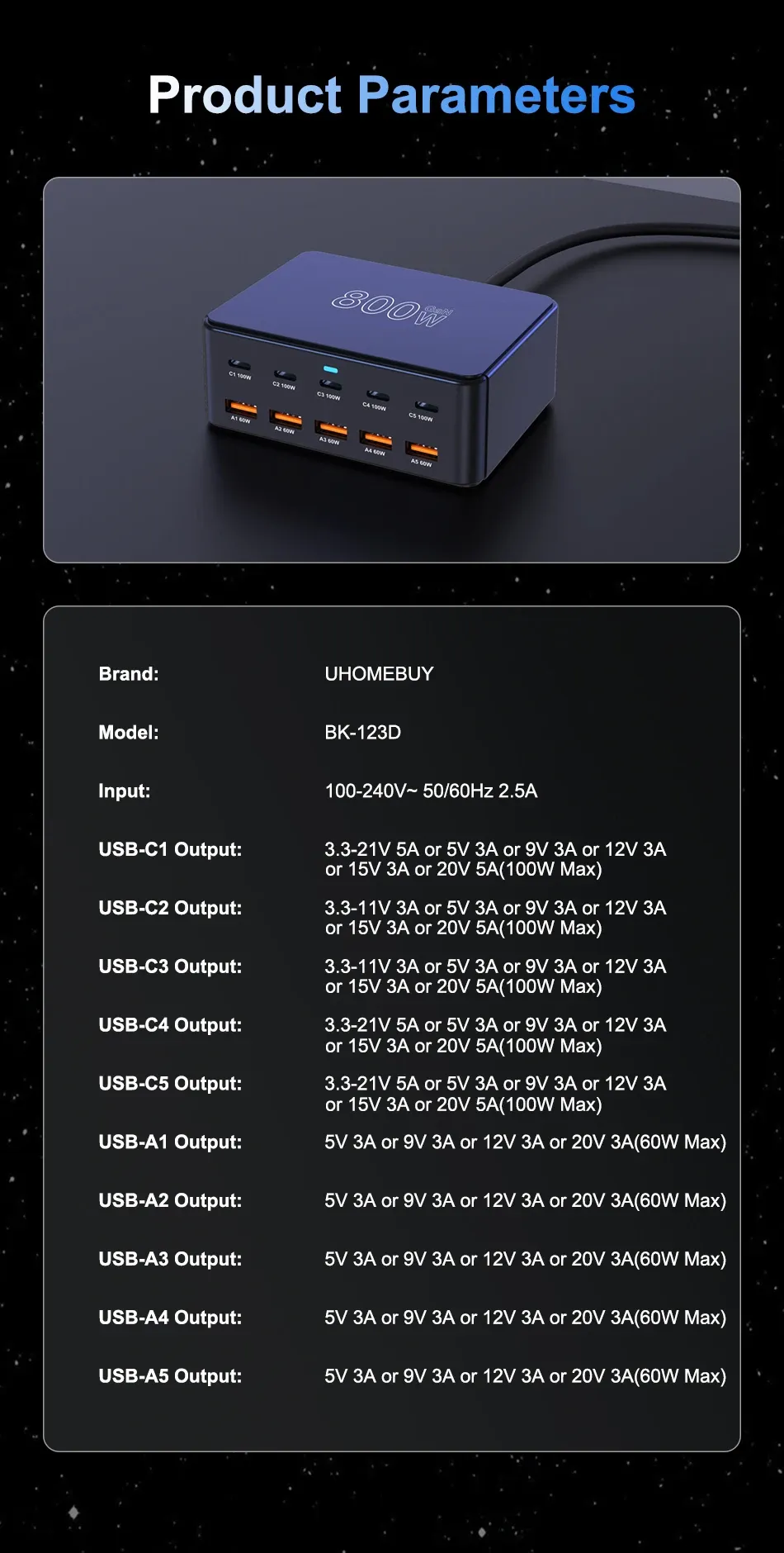 Station de charge UHOMEBUY