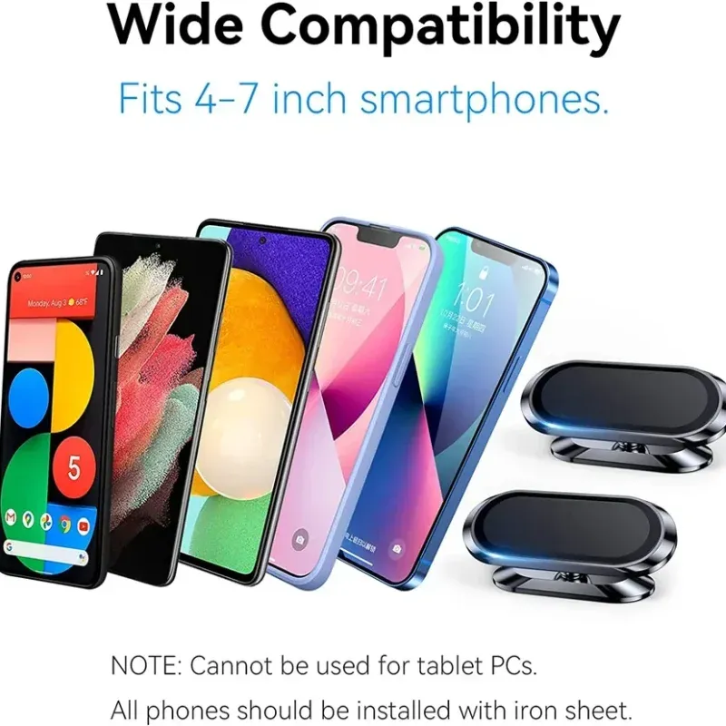 Support de téléphone magnétique pour voiture pour iPhone 15, 14, 13, 12, 11 et Samsung, Redmi 6