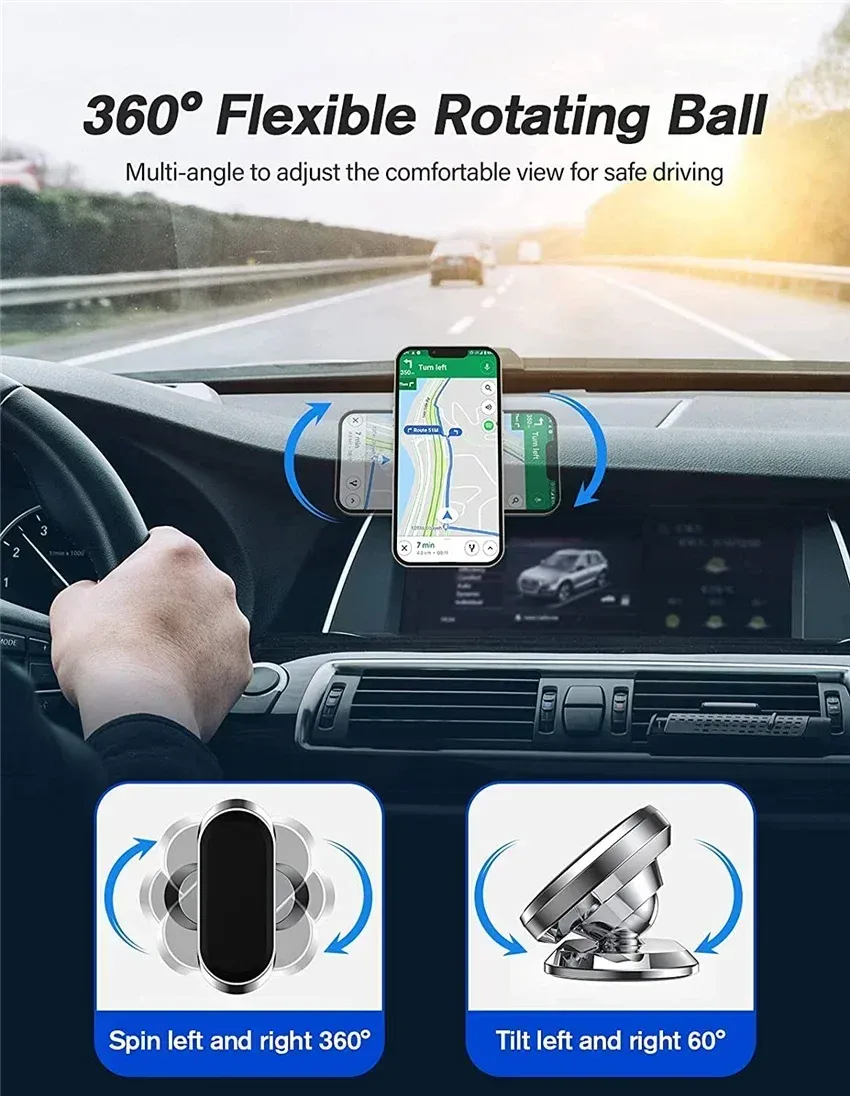 Support de téléphone magnétique pour voiture en situation