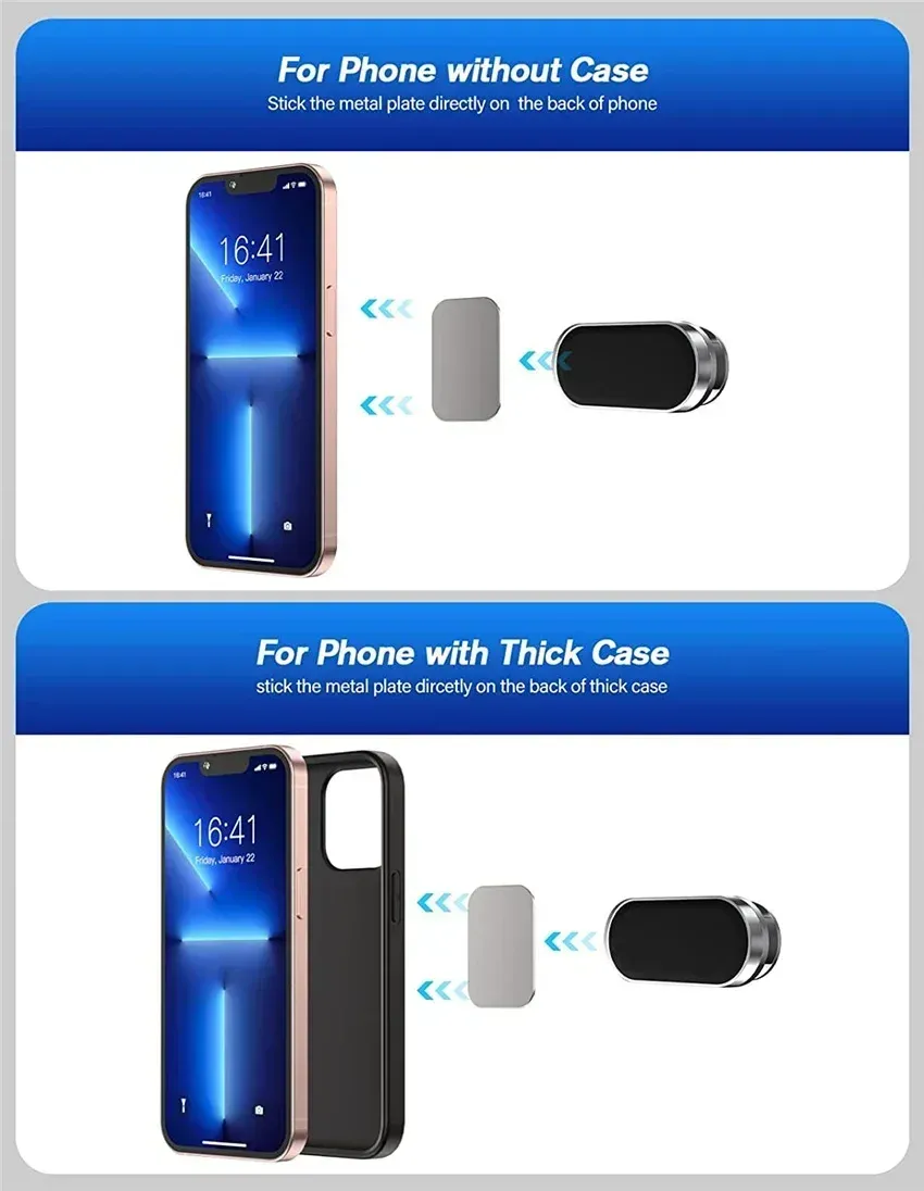 Support magnétique pour téléphone, compatibilité smartphones
