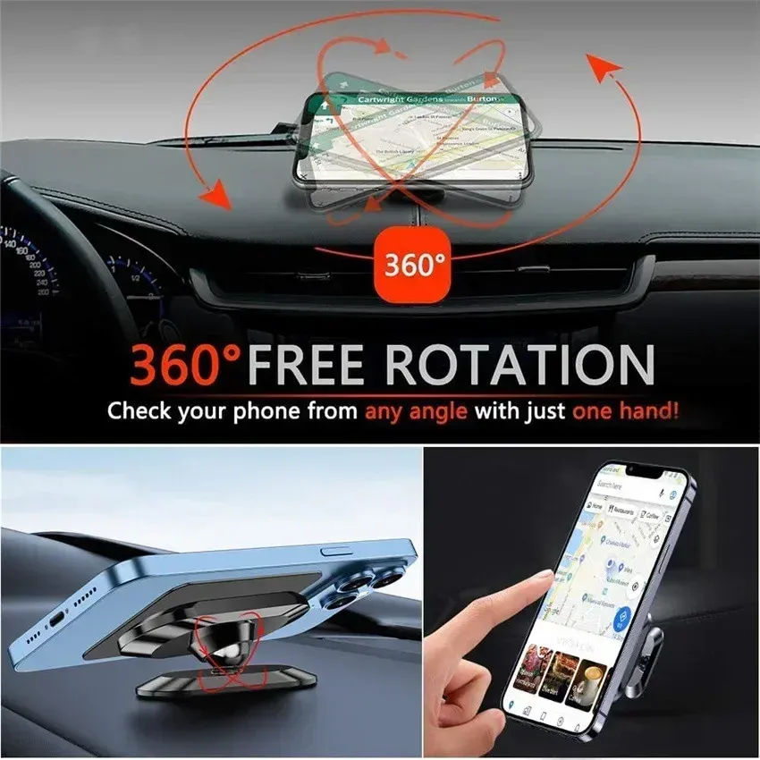 Support de téléphone magnétique pour voiture, vue détaillée