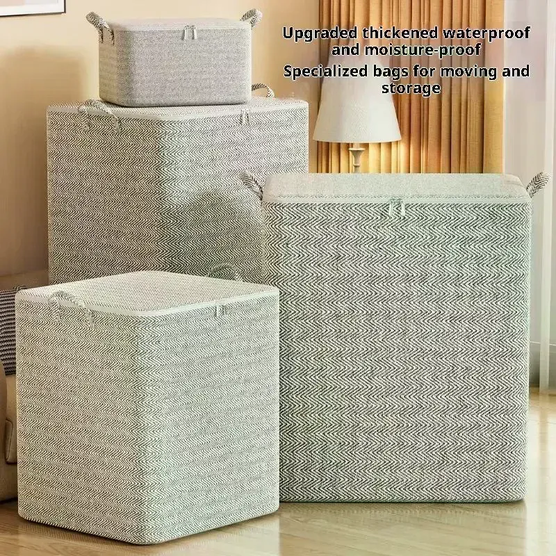 Boîte de rangement pour vêtements de grande taille avec couvercle, grand panier à linge pliable pour bébé 3