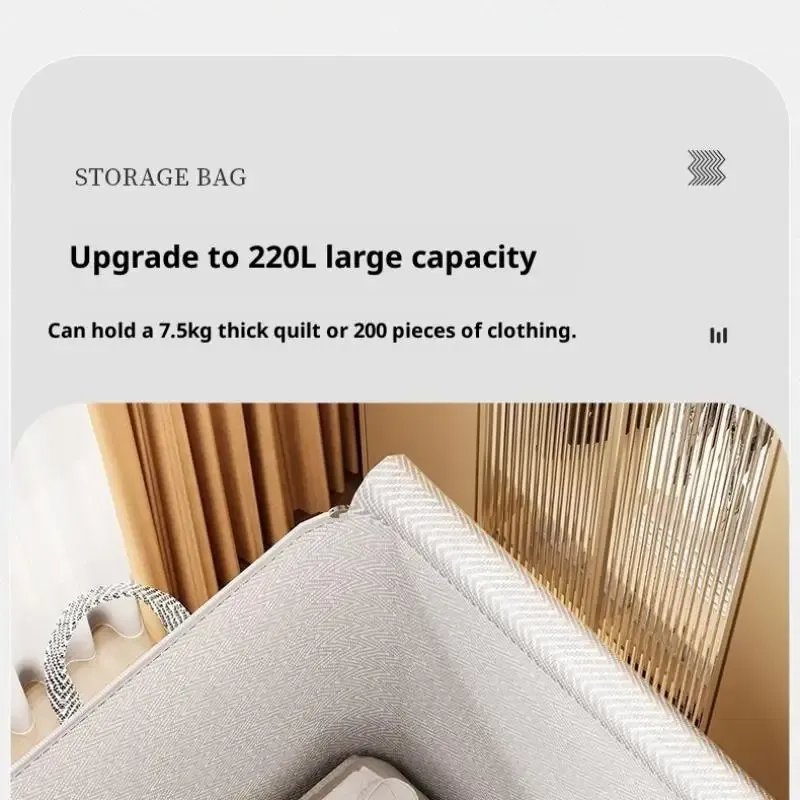Sac de rangement pour vêtements, détail