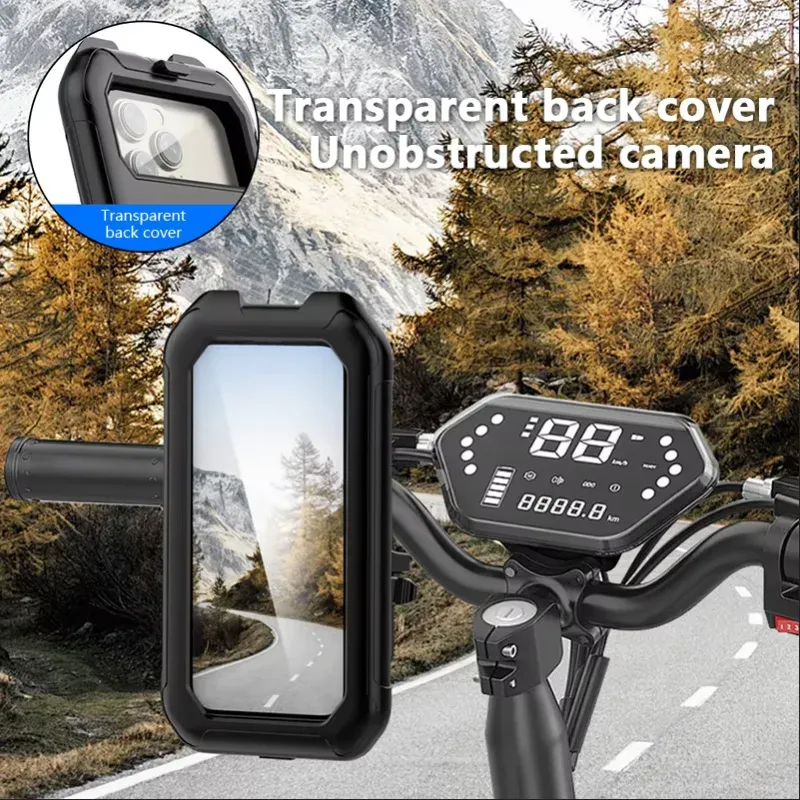 Support universel étanche pour téléphone de moto, rotation à 360° et fixation GPS réglable 4