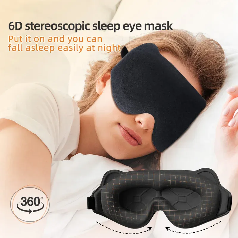 Masque de sommeil 3D léger et portable pour les yeux, idéal pour le voyage