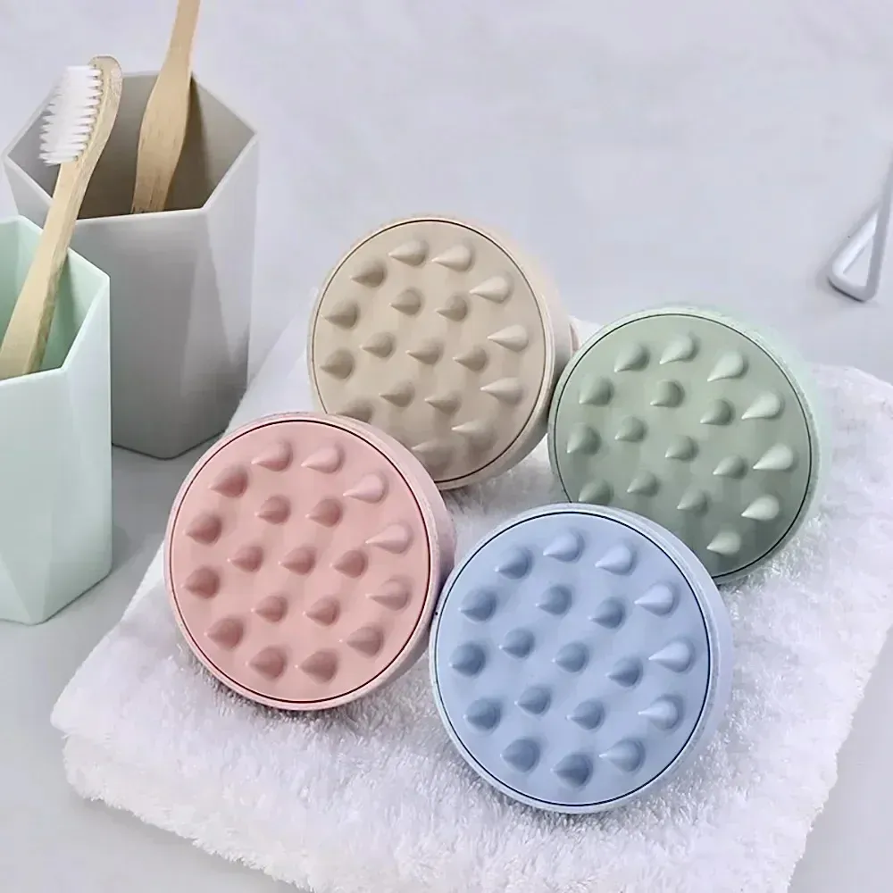 Brosse de massage en silicone pour shampooing du cuir chevelu, peigne masseur pour le bain 5
