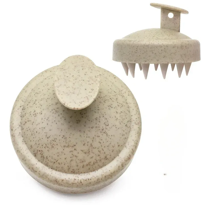Brosse de massage en silicone pour shampooing du cuir chevelu, peigne masseur pour le bain 17